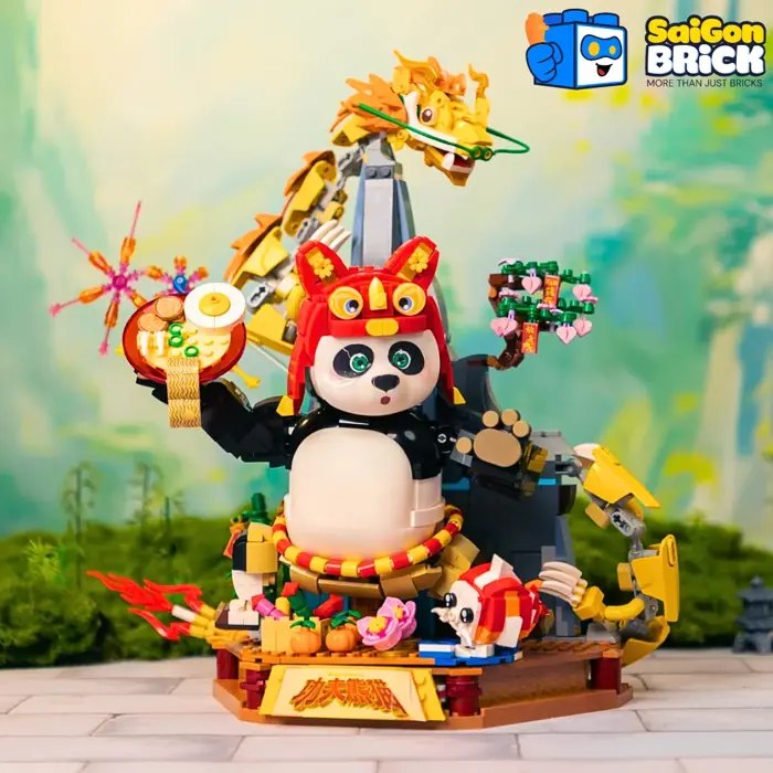 NON LEGO PANTASY 86504 - KUNG FU PANDA WARRIOR SPRING FESTIVAL SPECIAL  EDITION (2250+pcs) - Chính hãng giá tốt rẻ TPHCM - Saigon Brick