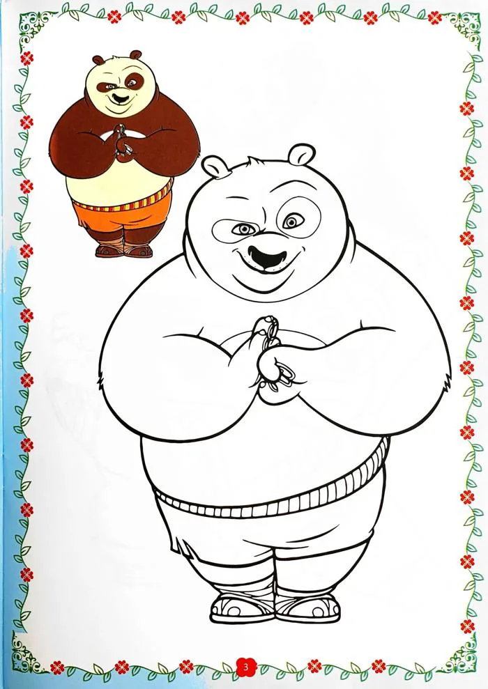Tô Màu Babies 4 - Kungfu Panda