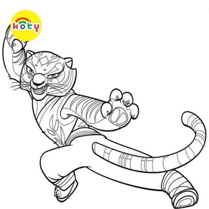 Tranh Tô Màu Kung Fu Panda - Bộ 20 Tờ Tranh Tô Màu A4 A5 Dành Cho Màu Sáp,  Màu Chì - TRANH TÔ MÀU KOTY TM525 - Vetranhtomau.com