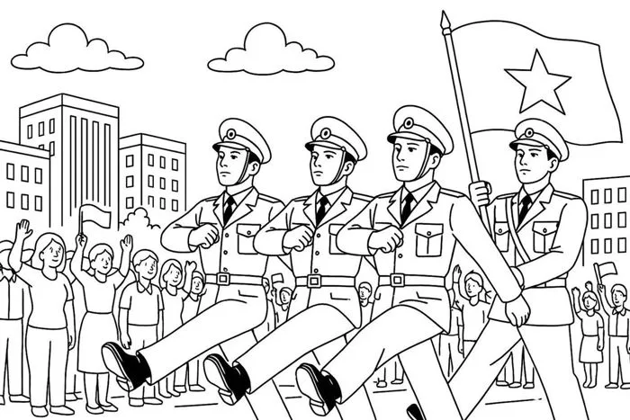 Tranh tô màu lá cờ Việt Nam, cách vẽ lá cờ Việt Nam đơn giản Tranh tô màu lá cờ Việt Nam, cách vẽ lá cờ Việt Nam đơn giản