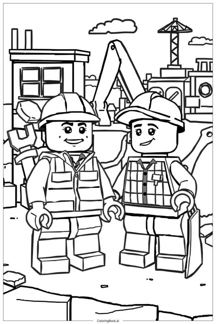 50 trang tô màu lego (PDF và PNG miễn phí)