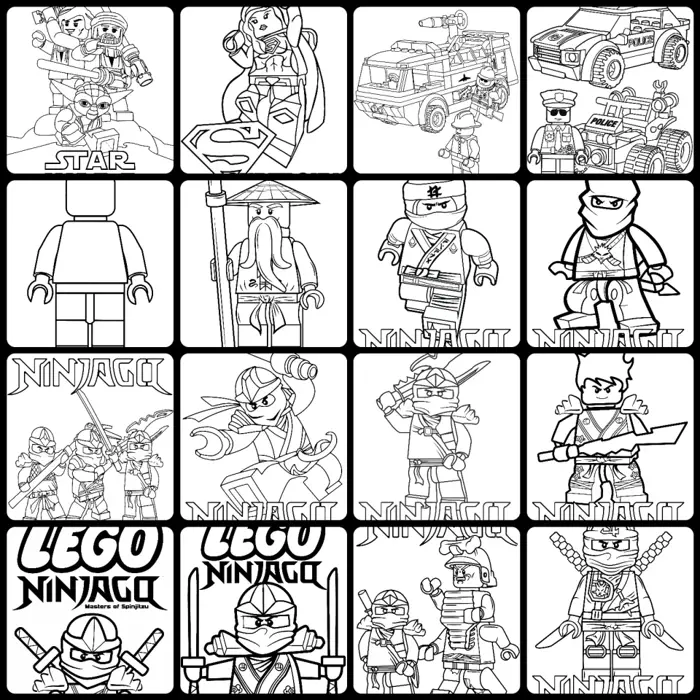 Tranh tô màu cho bé, 55 tranh chủ đề LEGO. Giấy 250g, tô chì, sáp, dạ, màu  nước... các khổ A4-A5. Tặng bút sáp | Lazada Việt Nam
