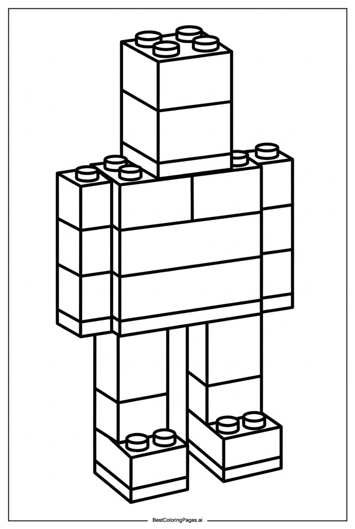 32 trang tô màu Tranh tô màu Lego (PDF và PNG miễn phí để in)