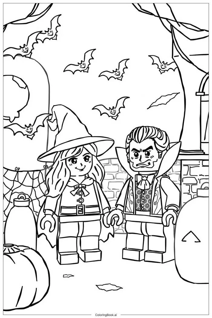 50 trang tô màu lego (PDF và PNG miễn phí)