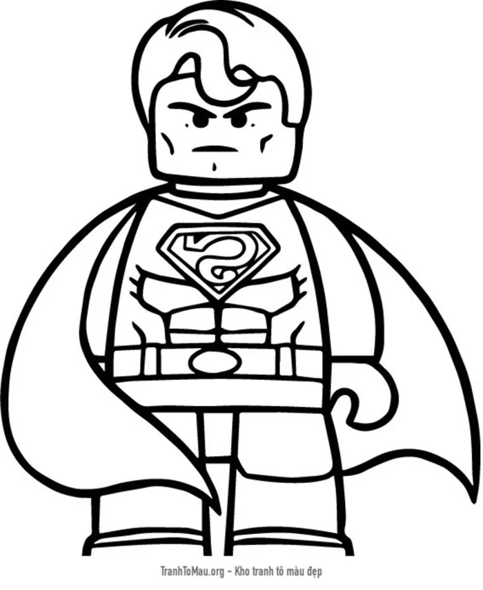 Tải tranh tô màu lego siêu nhân