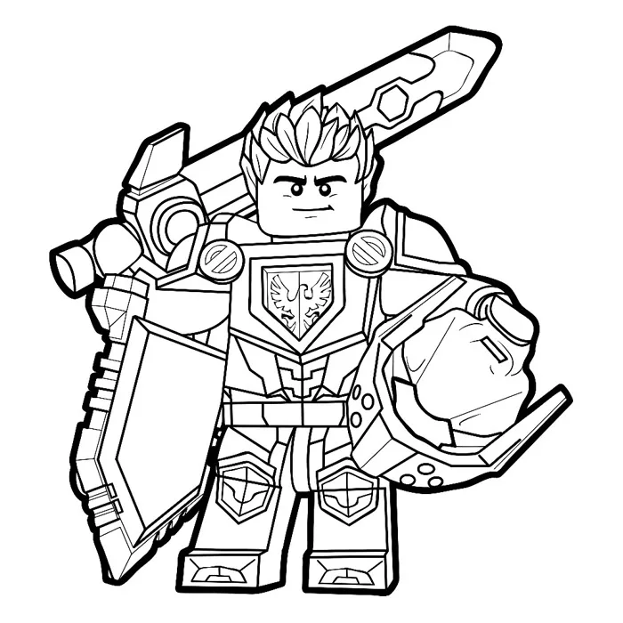 LEGO Nexo Knights - Set 15-30 Tờ Tranh Tô Màu A4 A5 - MANGA ANIME COMIC tô  màu