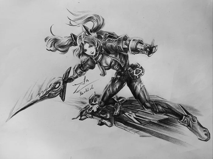 Chiêm ngưỡng những bức vẽ tướng Liên Quân Mobile bằng bút chì đẹp ngỡ ngàng  của game thủ Việt