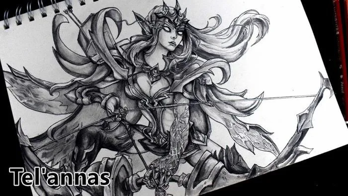 Vẽ Tel'annas - liên quân mobile (How to draw Tel'annas Arena of Valor ) |  Au tri art