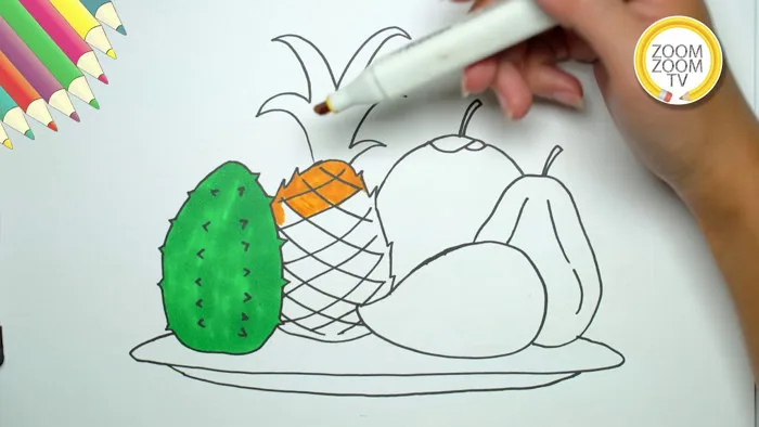 Hướng dẫn cách vẽ Mâm ngũ quả ngày Tết - How to draw fruit Tray for Tet  Holiday | Zoom Zoom TV