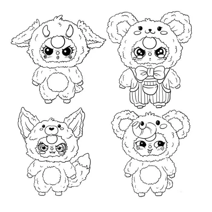 Tranh tô màu Baby Three - Bộ sưu tập tranh tô màu Baby Three - VnDoc.com