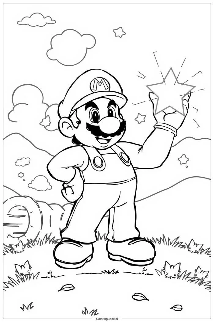 73 trang tô màu mario (PDF và PNG miễn phí)