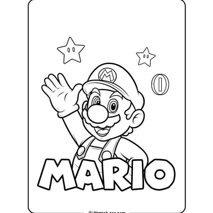 Bộ 30 tranh tô màu chủ đề Super Mario cho bé tô màu sáng tạo, in giấy đẹp |  Shopee Việt Nam
