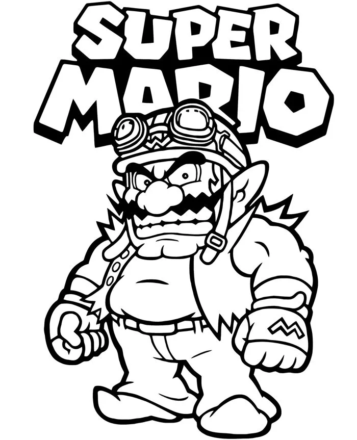 Tranh tô màu cho bé 30 tranh chủ đề SUPER MARIO. Giấy 250g tô chì sáp dạ màu  nước... các khổ A4-A5. Tranh Tô Màu Super Mario Phù Hợp Màu Nước -