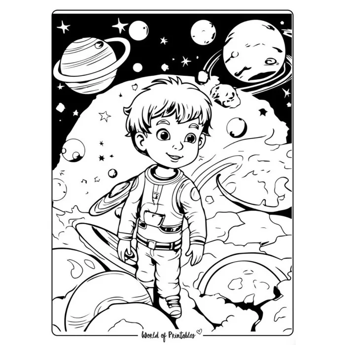 Các hành tinh hệ Mặt Trời (phong cách Chibi) - Set 30 Tờ Tranh Tô Màu A4 A5  - TRANH TÔ MÀU COLOR LAND | Shopee Việt Nam