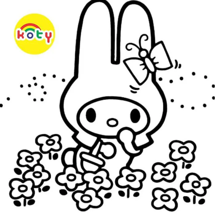 My Melody - Set 10 Tờ Tranh Tô Màu Kích Thước A4 A5 Dành Cho Màu Sáp Màu  Chì - TRANH TÔ MÀU COLOR LAND Phát Triển Kỹ Năng Cho Trẻ Em -