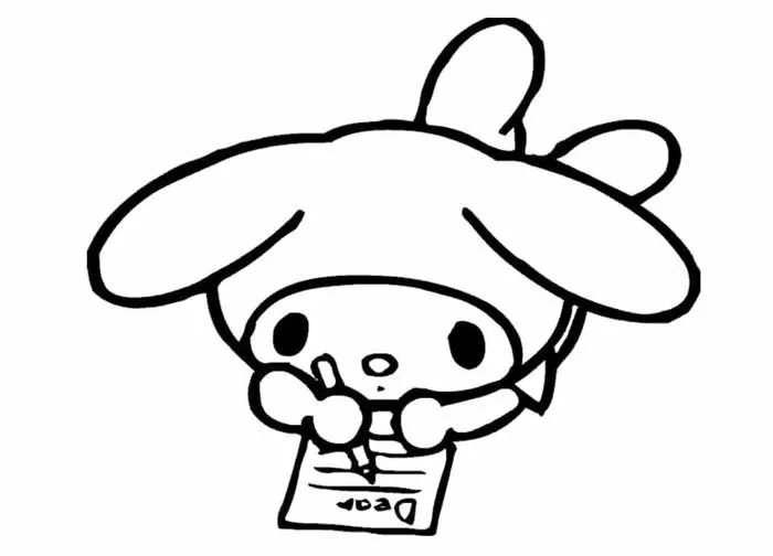 Tô màu Nhân Vật My Melody - Trang Tô Màu Cho Bé