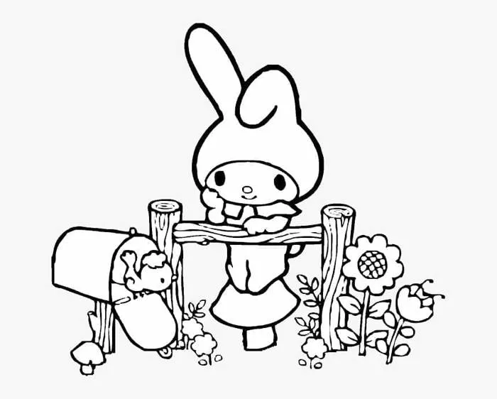 Tô Màu My Melody - Tranh Tô Màu Cho Bé