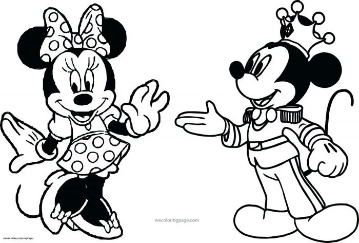 Tranh tô màu Mickey đẹp mắt dành cho bé yêu