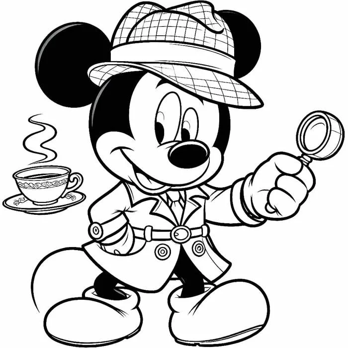 Tô Màu Chuột Mickey - Tranh Tô Màu Cho Bé