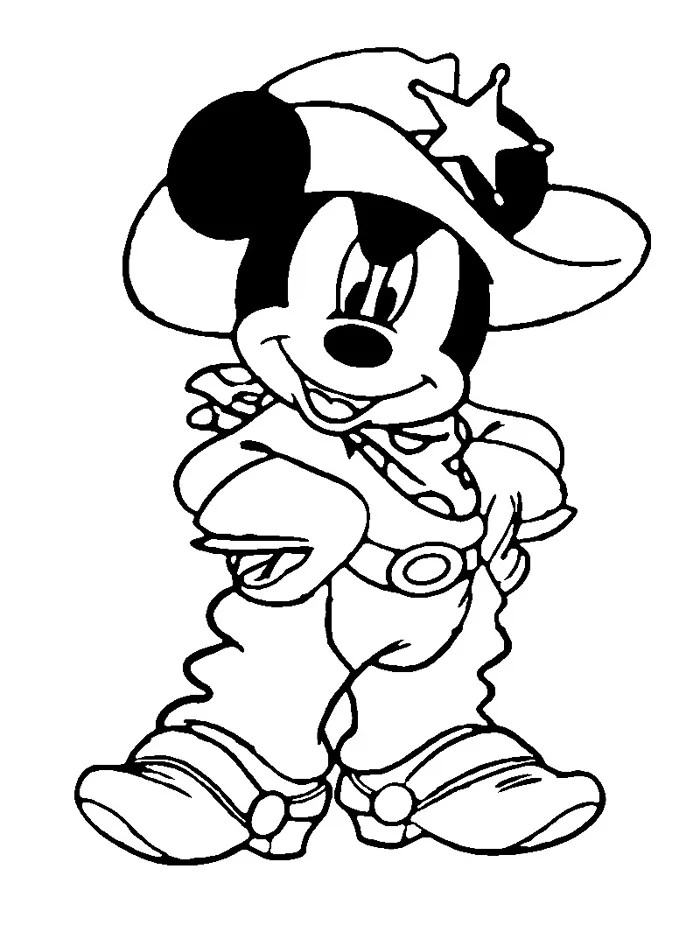 Tô Màu Chuột Mickey - Tranh Tô Màu Cho Bé