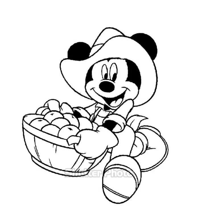 69+ Tranh tô màu chuột Mickey ngộ nghĩnh đáng yêu Update 2026