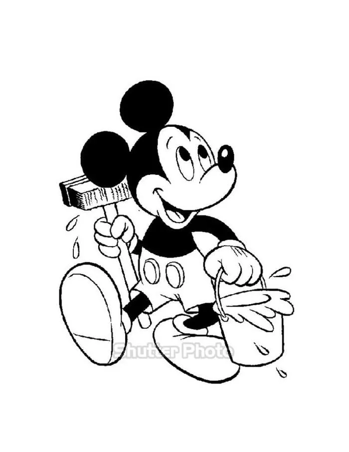 69+ Tranh tô màu chuột Mickey ngộ nghĩnh đáng yêu Update 2026