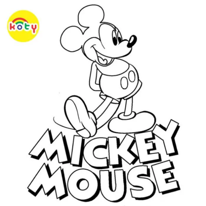 Bộ 40 tranh tô màu Chú chuột Mickey và Vịt Donald, giấy tô màu hoạt hình  dành cho trẻ em, tranh tô màu A4, A5 - Vetranhtomau.com