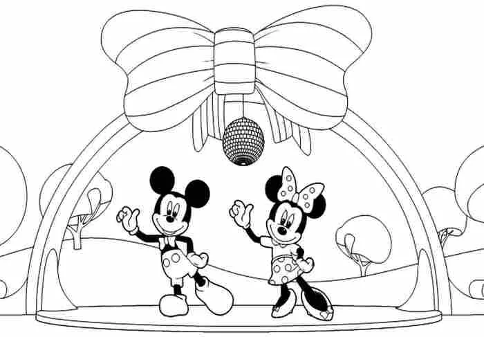 Tranh Tô Màu Đẹp Cho Bé: 40 Tranh Tô Màu Hoạt Hình Chuột Mickey – P1