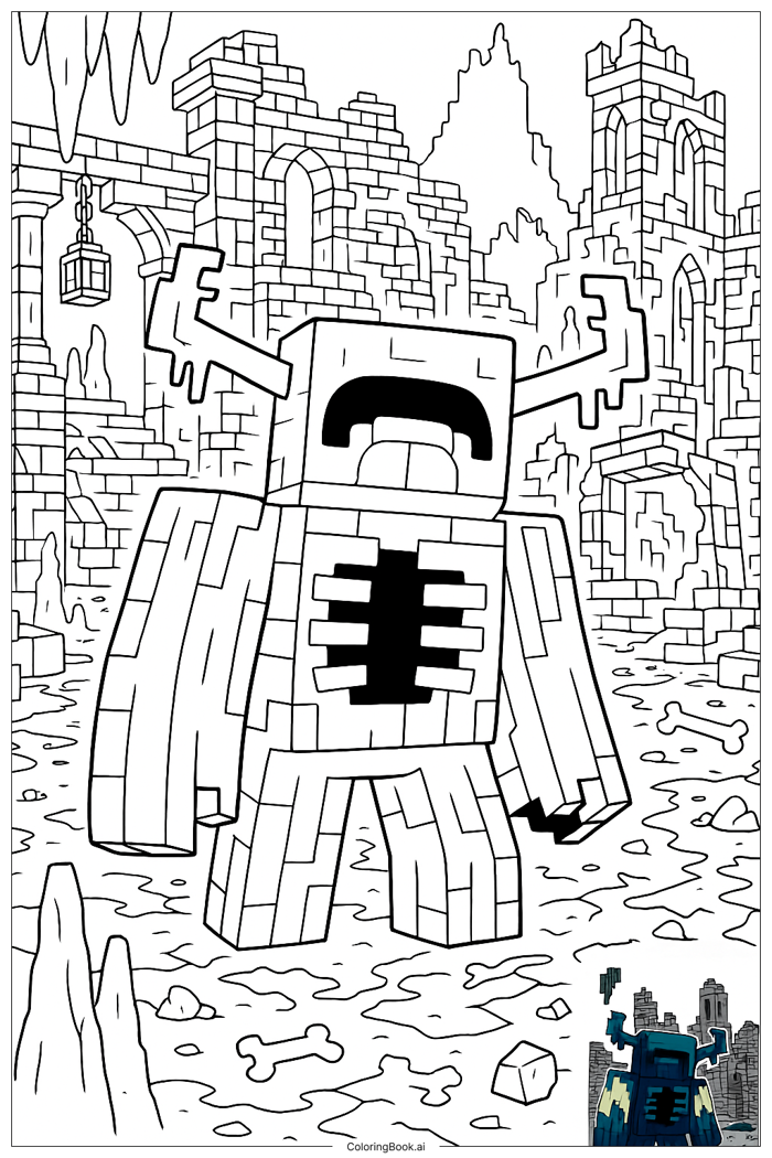 35 trang tô màu Minecraft (PDF và PNG miễn phí)