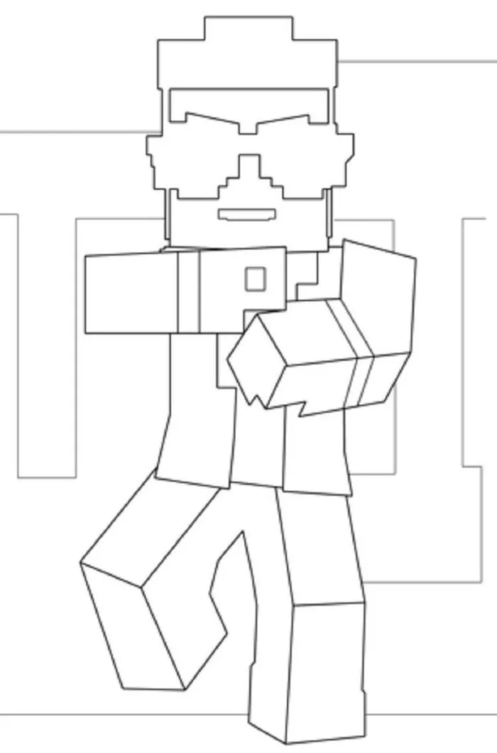 Tổng hợp các bức tranh tô màu Minecraft cực đáng yêu Zicxa Photos dành tặng  cho bé