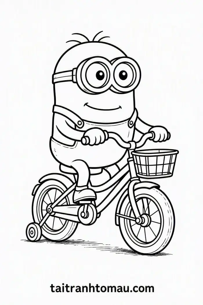 70+ Tranh Tô Màu Minion Vui Nhộn, Siêu Dễ Thương Cho Bé