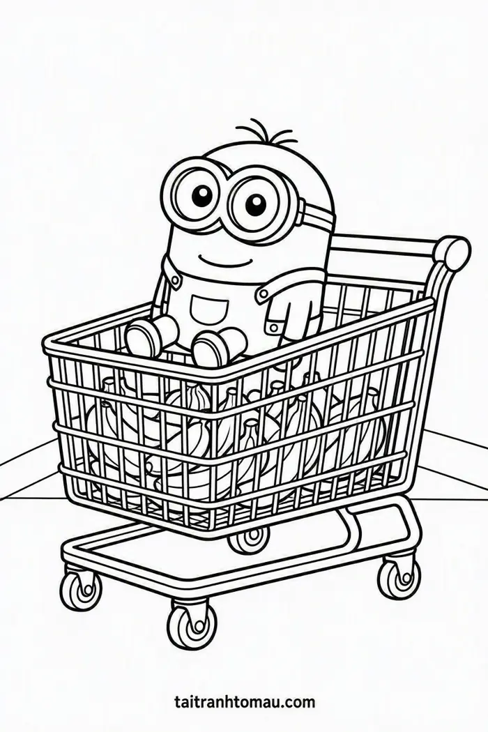 70+ Tranh Tô Màu Minion Vui Nhộn, Siêu Dễ Thương Cho Bé