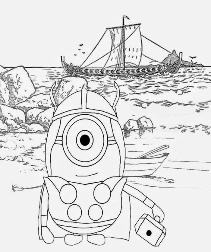 Tô Màu Minion - Tranh Tô Màu Cho Bé