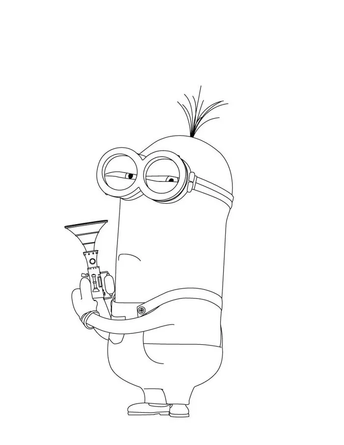 Hình vẽ đơn giản để vẽ Minion 2