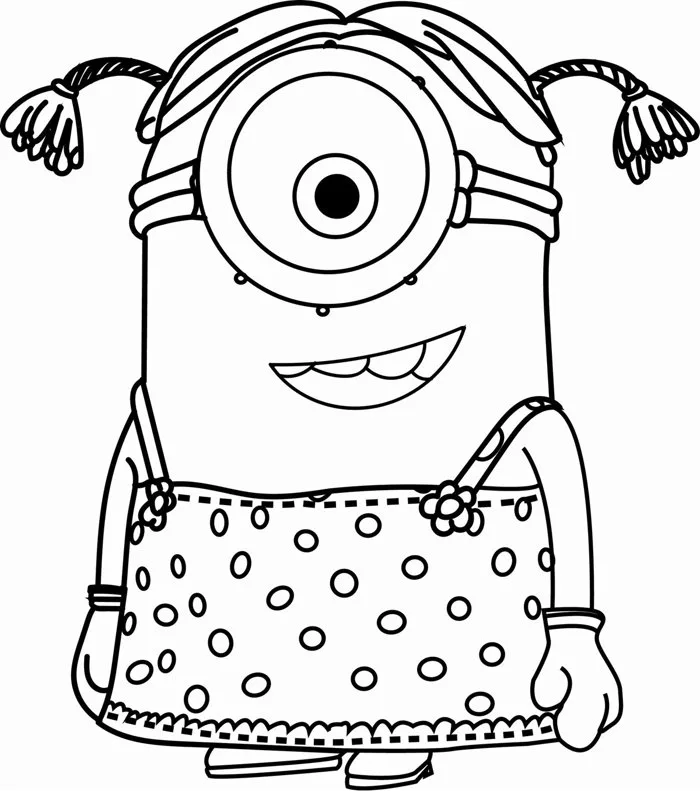 Tranh tô màu Minion cho bé