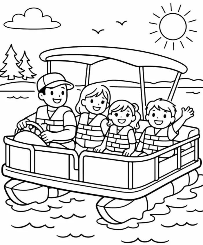Bộ tranh tô màu picnic mùa hè đáng yêu cho bé mầm non, nhìn là muốn tô ngay