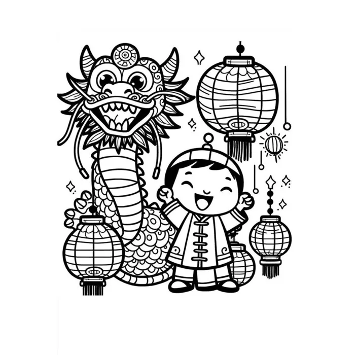 Bộ 50 Tờ Tranh Tô Màu Múa Lân Ngày Tết - Giấy Dầy Đẹp - M70 | Shopee Việt  Nam