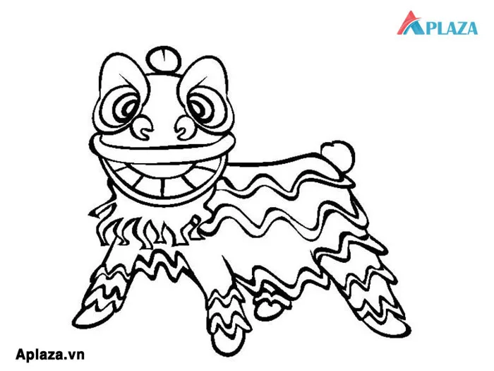 Chia sẻ các mẫu tranh tô màu Múa Lân cho trẻ tập tô - Aplaza