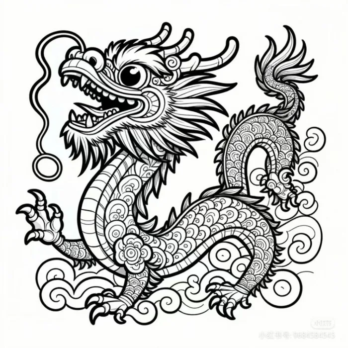 Bộ 50 Tờ Tranh Tô Màu Múa Lân Ngày Tết - Giấy Dầy Đẹp - M70 | Shopee Việt  Nam