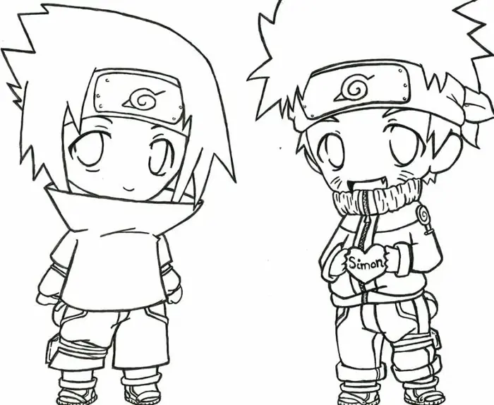 Bộ sưu tập tranh tô màu Naruto đẹp nhất cho bé