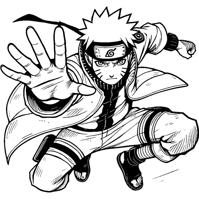25 Naruto tranh tô màu - Tải xuống PDF miễn phí