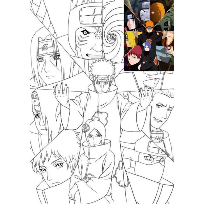 Lineart Tranh tô màu NARUTO (được chọn mẫu) - Dành cho những bạn trẻ yêu  thích truyện NARUTO và sáng tạo | Shopee Việt Nam