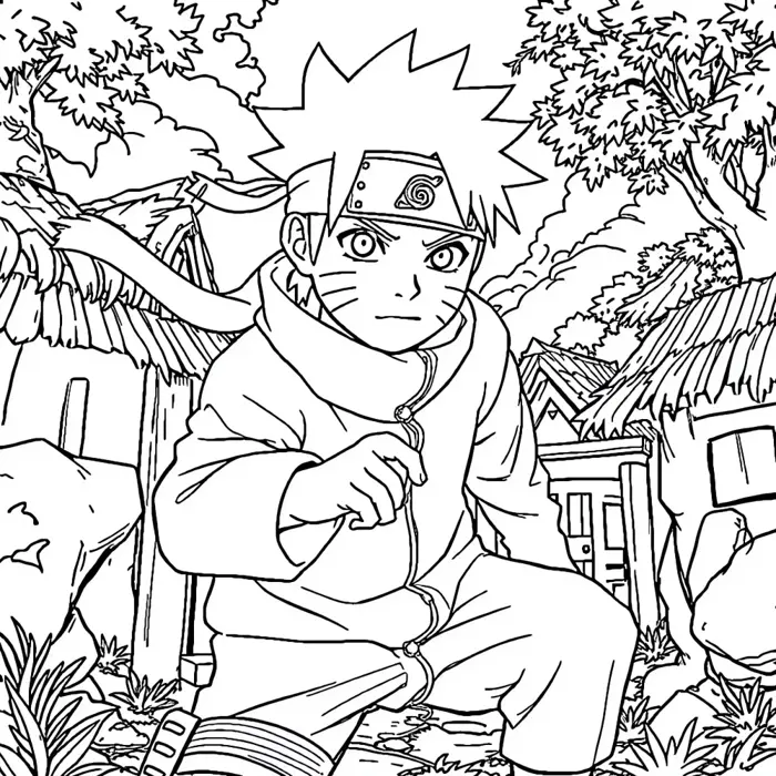 101+ Tranh tô màu Naruto chọn lọc dành cho bé yêu anime