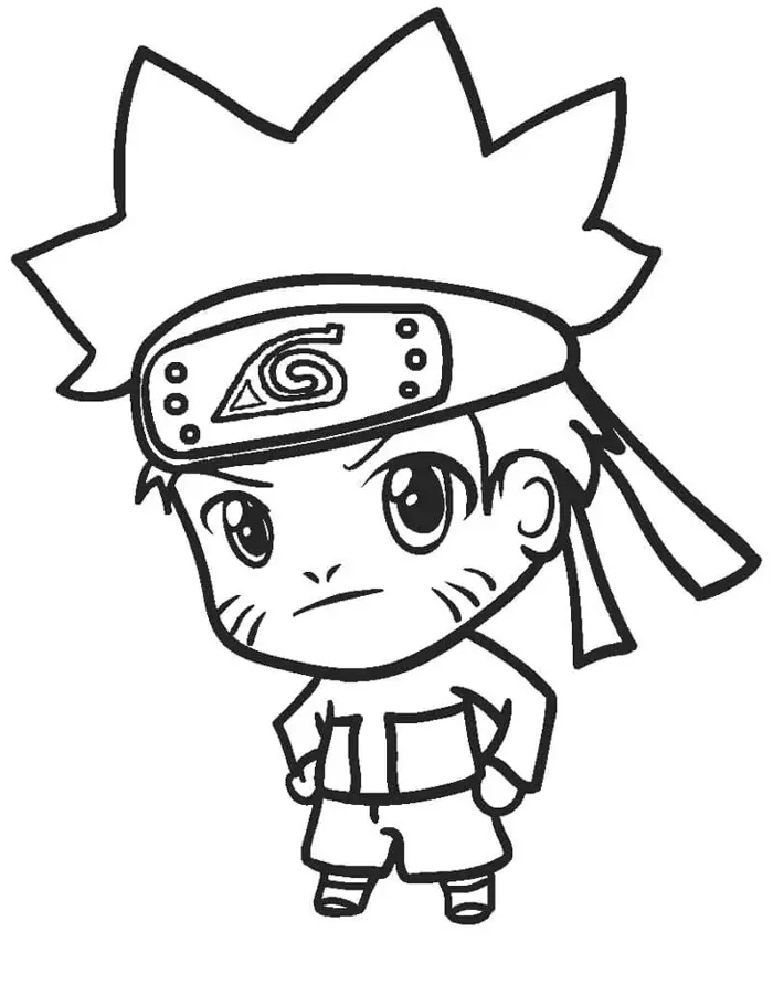 Bộ hình Naruto tô màu cực ngầu và dễ thương nhất cho bé