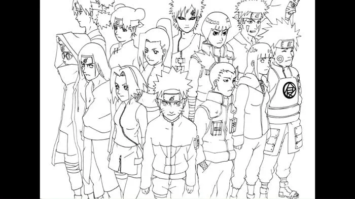 Bộ 50 giấy tô màu trẻ em NARUTO, tranh tô màu sáp, tranh tô màu dành cho  trẻ em | Lazada Việt Nam