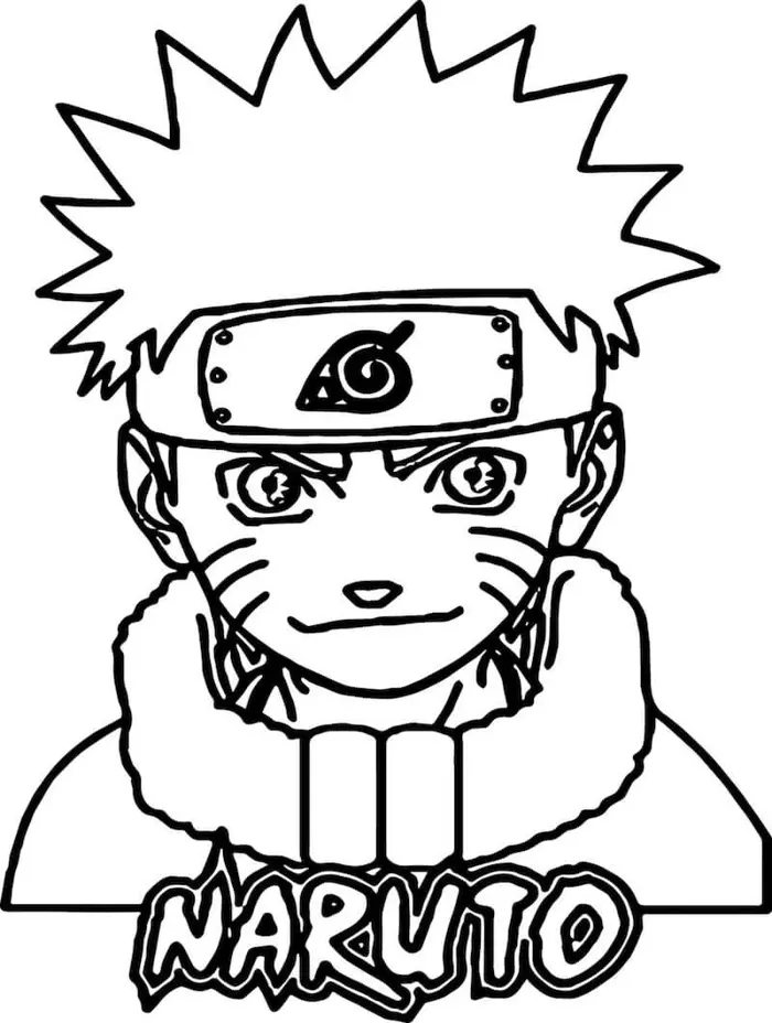 Tranh tô màu Naruto cực ngầu và oai hùng nhất hiện nay
