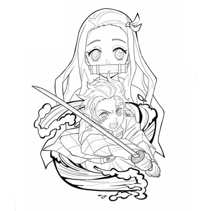 Nezuko Demon Slayer - Set 10 Tờ Tranh Tô Màu Kích Thước A4 A5 Dành Cho Màu  Sáp, Màu Chì - TRANH TÔ MÀU COLOR LAND | Shopee Việt Nam