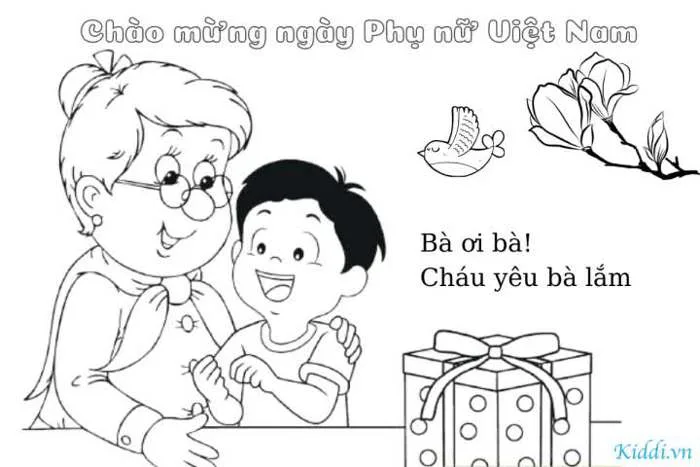 TRANH TÔ MÀU CHO BÉ NGÀY 20/10