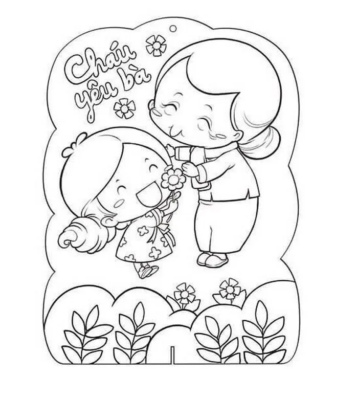 200+ Tranh tô màu 20-10 đẹp cho bé yêu, tải miễn phí, sắc nét