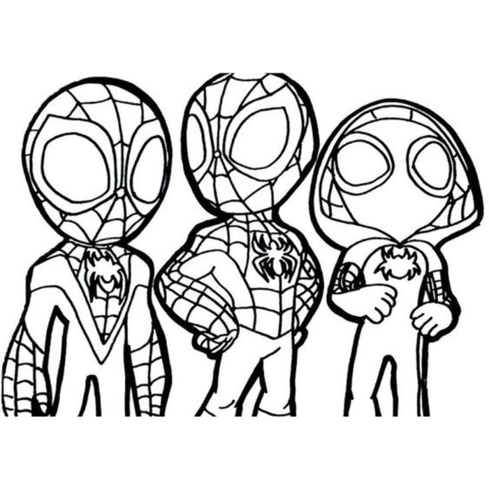 Tô Màu Spider Man - Thế Giới Độc Nhất Vô Nhị Của Các Siêu Anh Hùng - Tô màu  trực tuyến